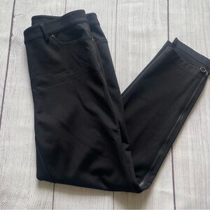 Worth New York Black Straight Leg Side Zipper Pants Size 10